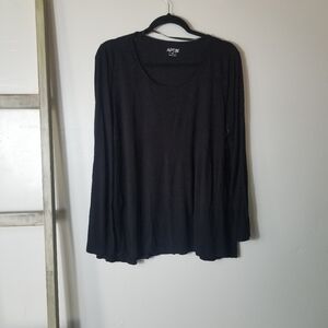 APT 9 WOMEN'S BLACK LONG SLEEVE BLOUSE SIZE XL